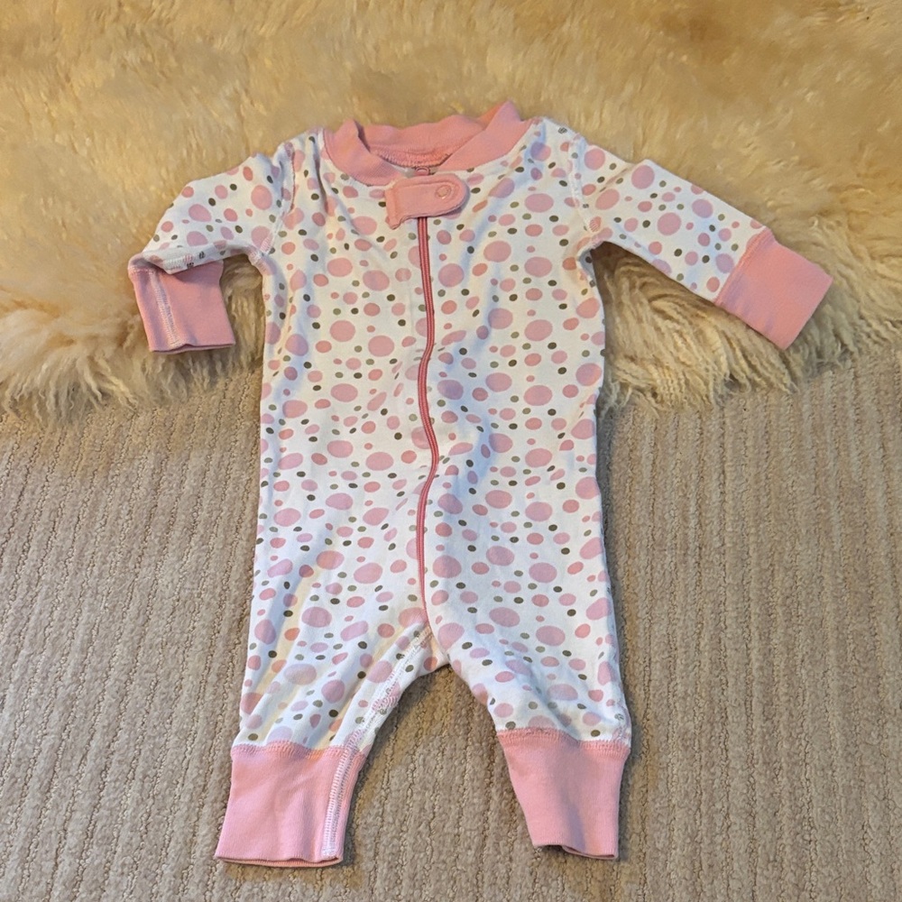 Hanna Andersson Pink Polka Dot Organic Cotton Pajamas